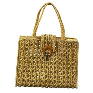 Vintage Woven Tote Bag